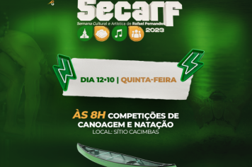 SECARF 2023: próximo dia 12 acontecerá competições de canoagem e natação