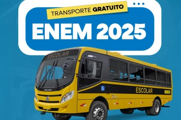 ENEM 2025 – Cadastro para Transporte Gratuito começa hoje (05) e encerra amanhã dia (06)