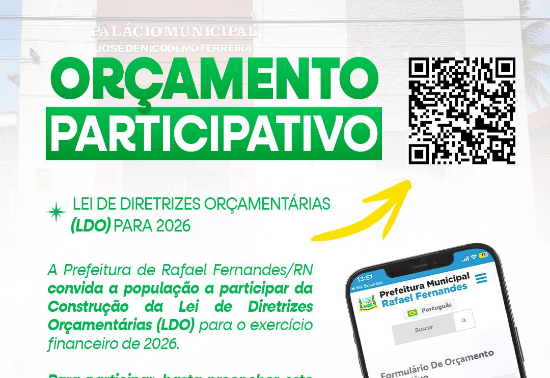 FORMULÁRIO DE ORÇAMENTO PARTICIPATIVO - (LDO 2026)