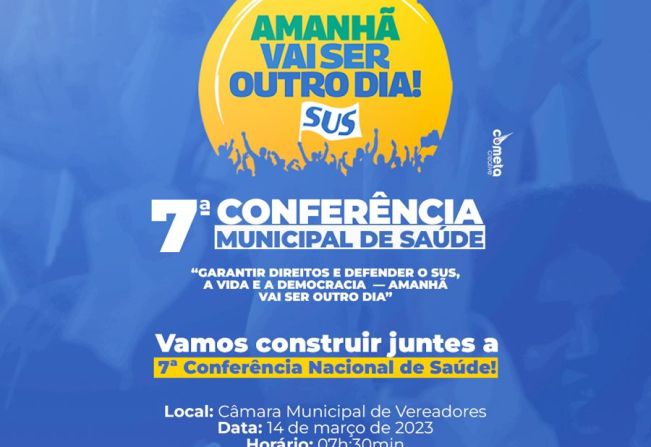 7ª Conferência Municipal de Saúde acontecerá nesta terca-feira (14)