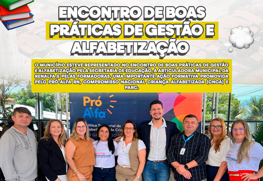 Município de Rafael Fernandes é representado em evento do Pró-Alfa - RN em Natal 