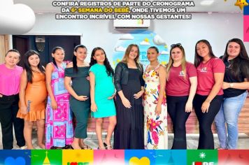 CRAS realiza encontro com gestantes, dentro da programação da 6ª Semana do Bebê