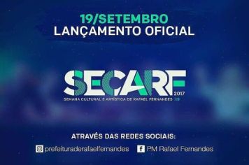 Lançamento oficial da SECARF 2017 acontecerá no próximo dia 19