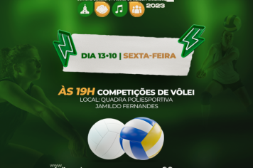 SECARF 2023: Dia 13 acontece a competição de vôlei na Quadra Poliesportiva