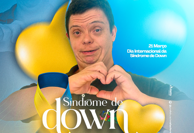 Hoje dia 21 de março, celebramos o Dia Internacional da Síndrome de Down