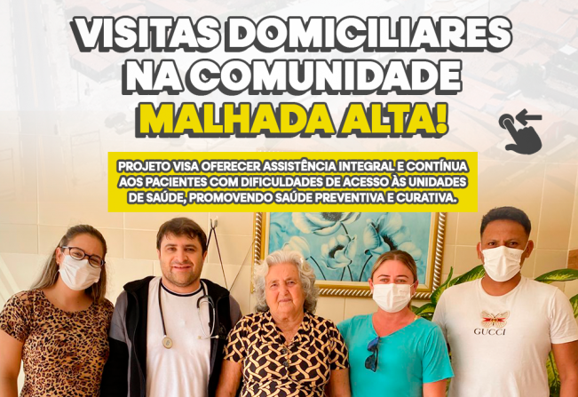 Equipe de Saúde da Família (ESF), da Unidade Básica de Saúde de Cacimbas, realizou na última quinta-feira (16), uma visita domiciliar exitosa na comunidade de Malhada Alta