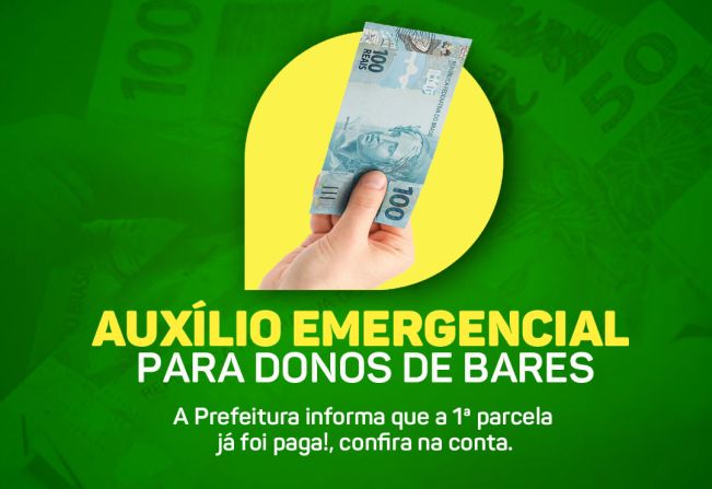 Prefeitura de Rafael Fernandes pagou a primeira parcela do auxílio emergencial para donos de bares e restaurantes