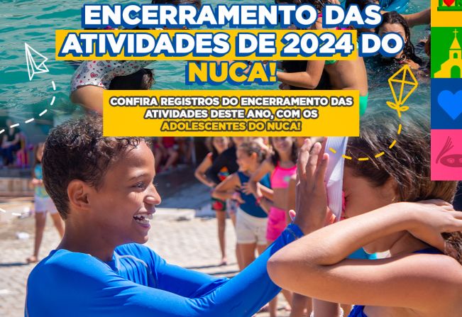 NUCA encerra atividades de 2024 com manhã de atividades para as crianças e adolescentes