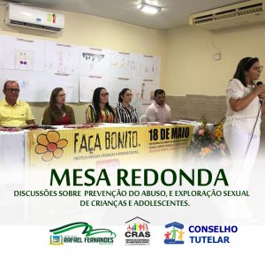 Read more about the article Secretaria Municipal de Assistência Social, realizou mesa redonda sobre o 18 de maio