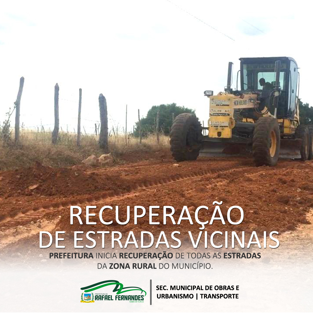 Leia mais sobre o artigo Prefeitura de Rafael Fernandes inicia, recuperação das estradas vicinais do município
