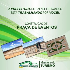 Read more about the article CONSTRUÇÃO DE PRAÇA DE EVENTOS DE RAFAEL FERNANDES, SEGUE EM RITMO ACELERADO