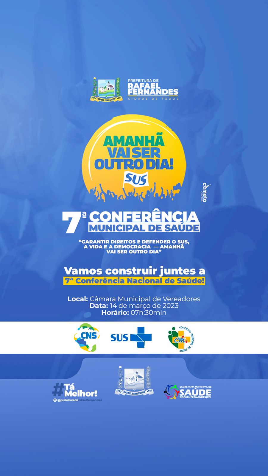 Read more about the article 7ª Conferência Municipal de Saúde acontecerá nesta terca-feira (14)