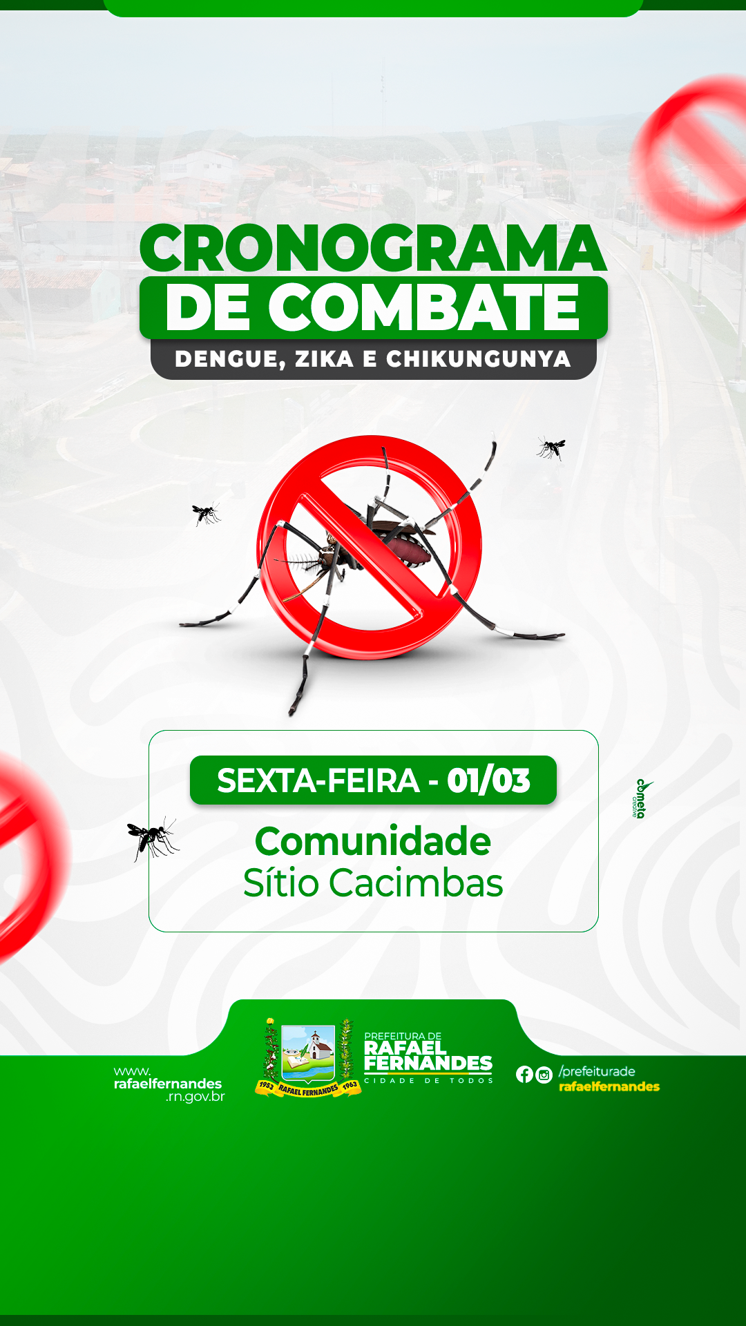 Sec. Municipal de Saúde realizará multirão de combate à Dengue, confira o cronograma!